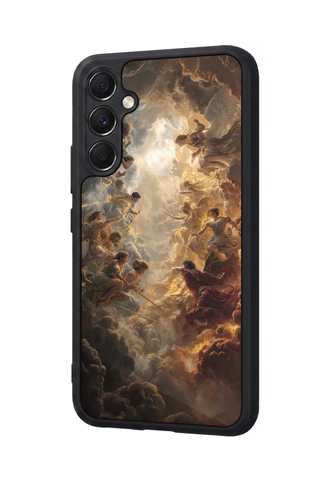 Samsung Galaxy M34 Uyumlu Melek Tasarımlı Glossy Premium Kılıf
