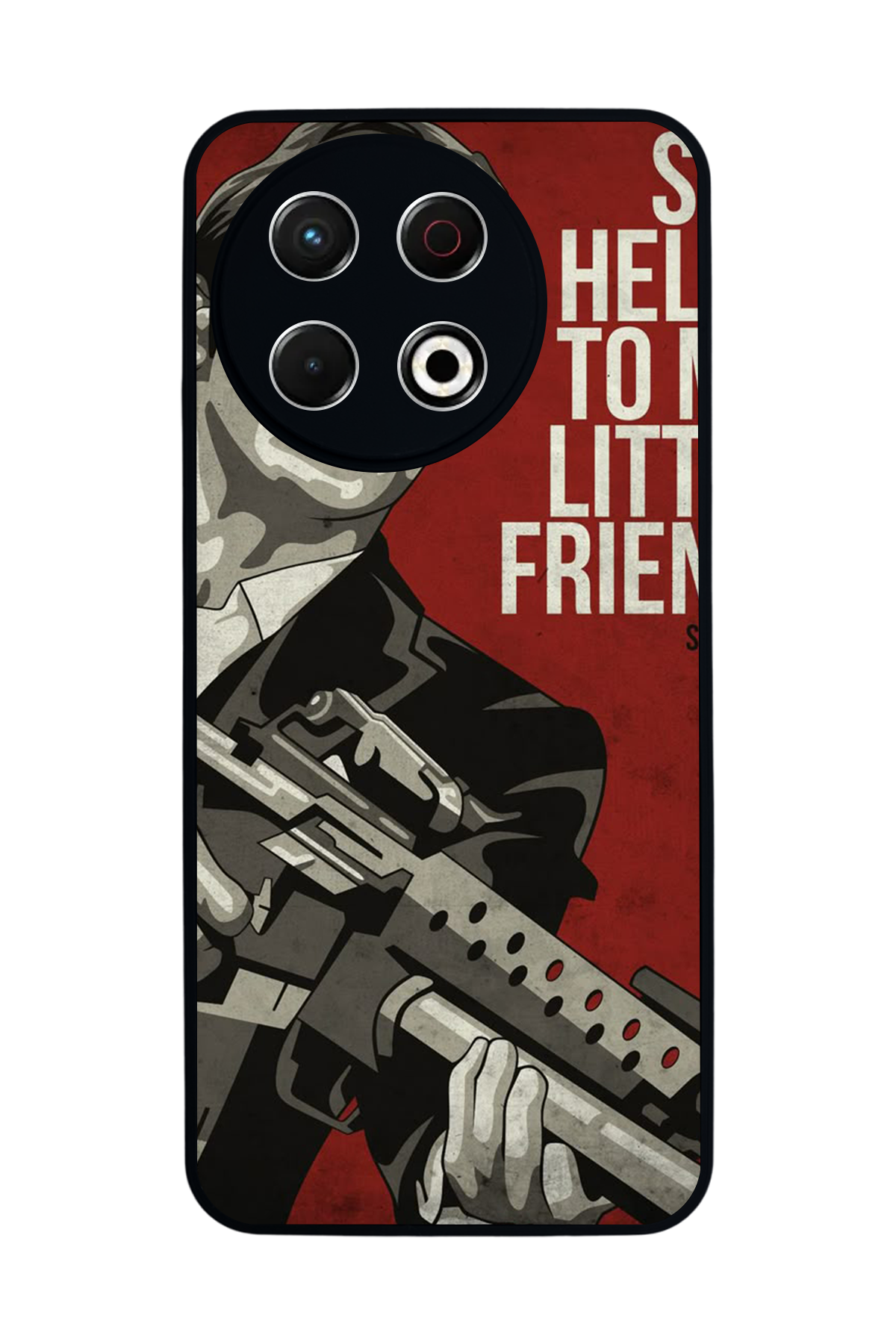 Tecno Spark 30 Pro Uyumlu Scarface Tasarımlı Glossy Premium Kılıf