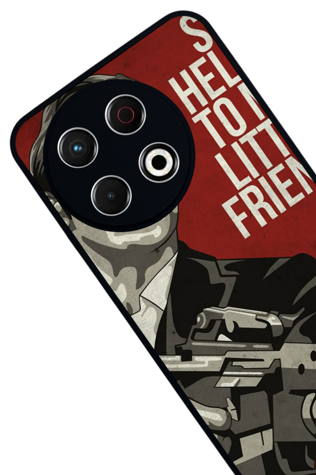 Tecno Spark 30 Pro Uyumlu Scarface Tasarımlı Glossy Premium Kılıf