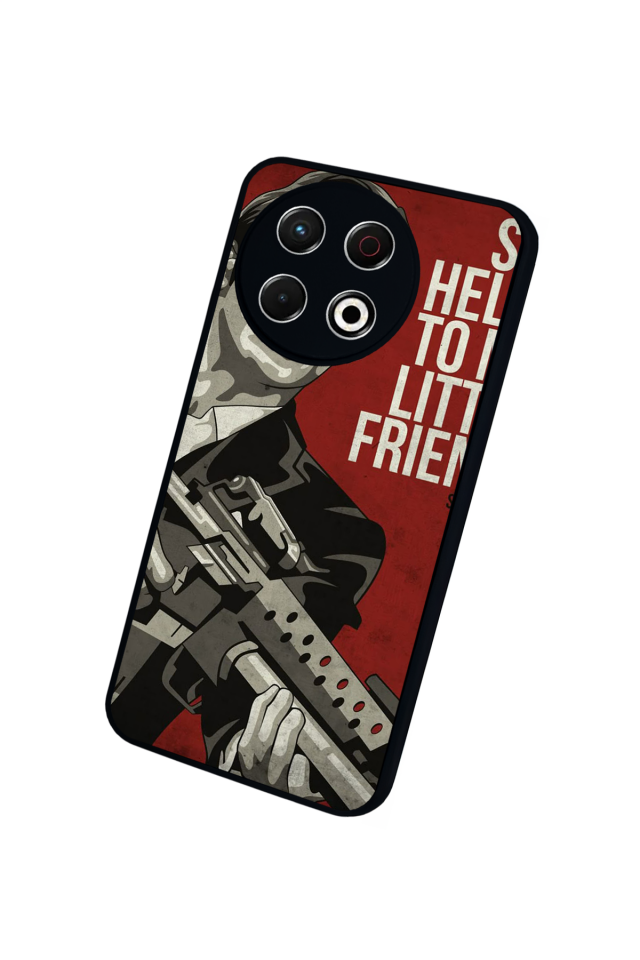 Tecno Spark 30 Pro Uyumlu Scarface Tasarımlı Glossy Premium Kılıf