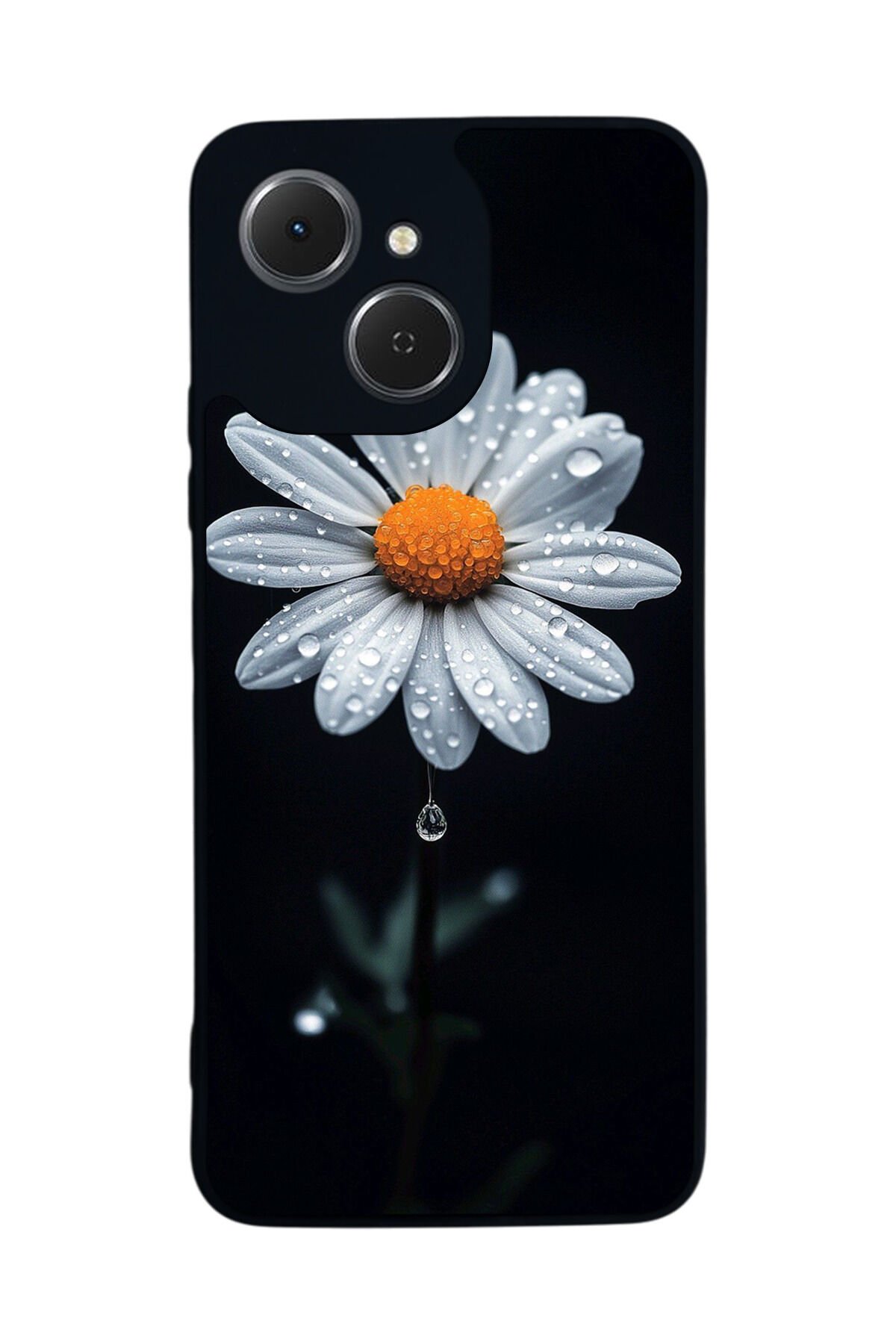 Tecno Spark 40C Uyumlu Cicek Tasarımlı Glossy Premium Kılıf