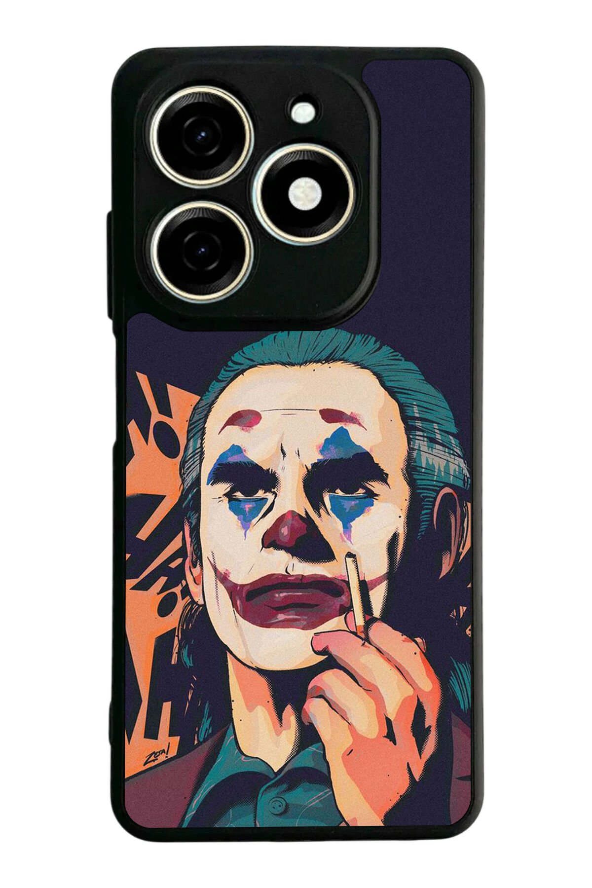 Tecno Spark 20/20C Uyumlu Joker Tasarımlı Glossy Premium Kılıf