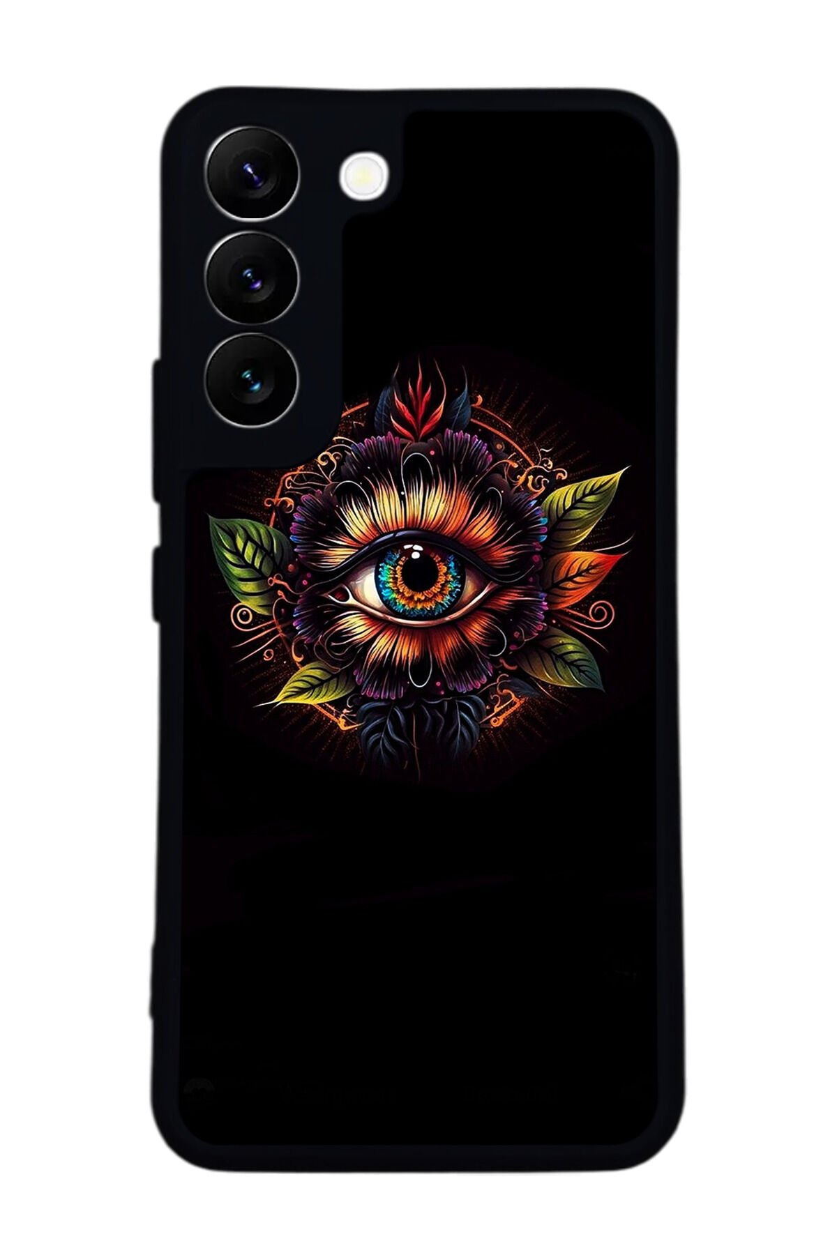 Samsung Galaxy S22 Uyumlu Göz Tasarımlı Glossy Premium Kılıf