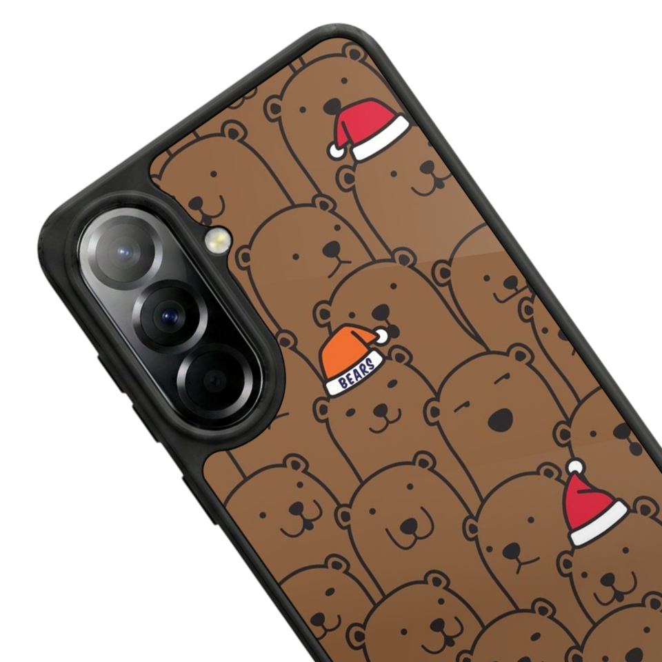 Samsung Galaxy A37 Uyumlu Ayı Tasarımlı Glossy Premium Kılıf