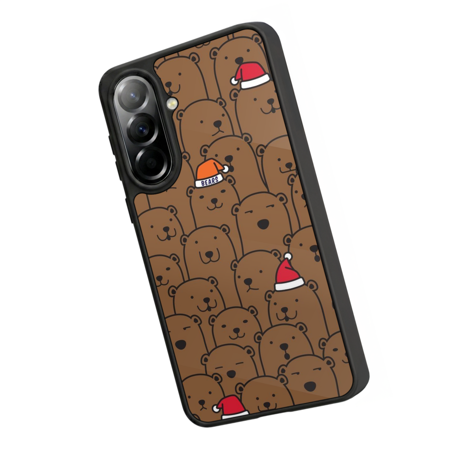 Samsung Galaxy A37 Uyumlu Ayı Tasarımlı Glossy Premium Kılıf