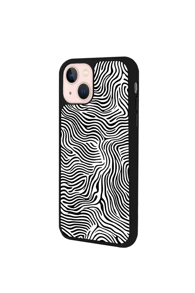 iPhone 15 Plus Uyumlu Çizgi Sanatı Tasarımlı Glossy Premium Kılıf