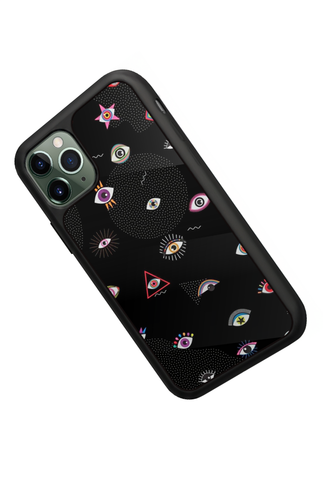 iPhone 11 Pro Max Uyumlu Göz Tasarımlı Glossy Premium Kılıf