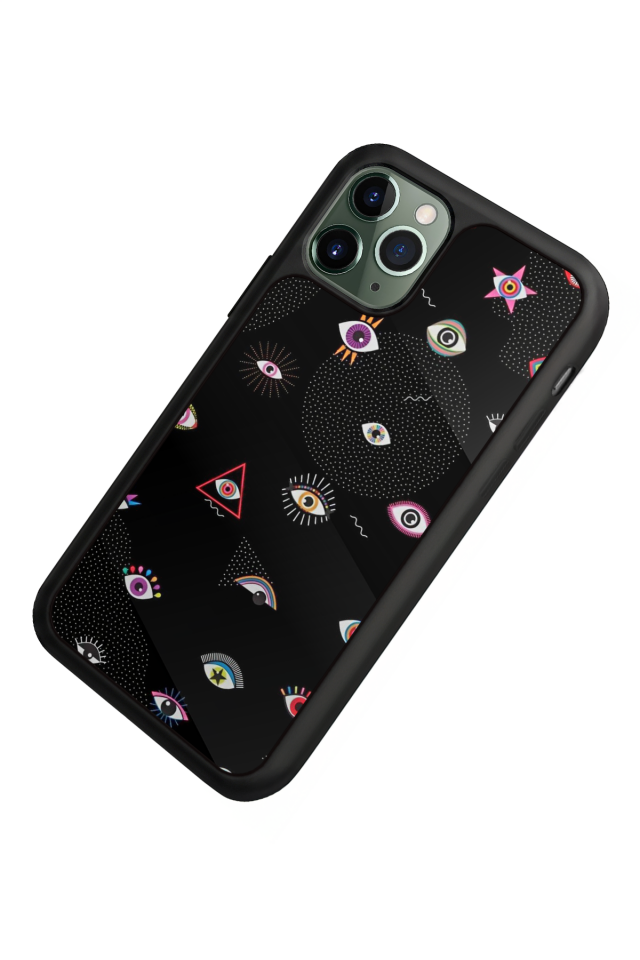 iPhone 11 Pro Max Uyumlu Göz Tasarımlı Glossy Premium Kılıf