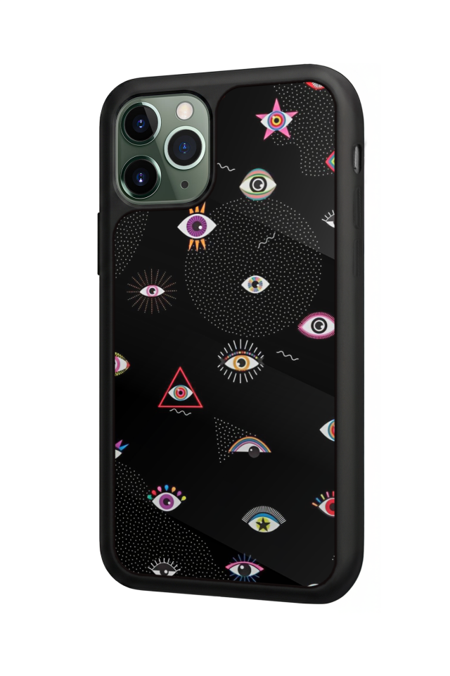 iPhone 11 Pro Max Uyumlu Göz Tasarımlı Glossy Premium Kılıf