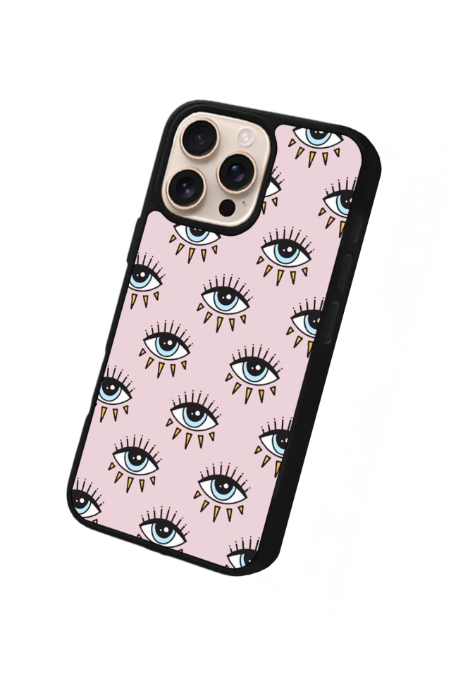 iPhone 14 Pro Uyumlu Göz Tasarımlı Glossy Premium Kılıf