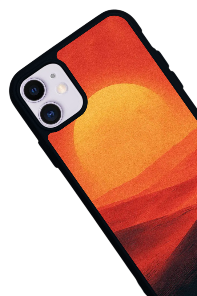 iPhone 11 Uyumlu Güneş Tasarımlı Glossy Premium Kılıf