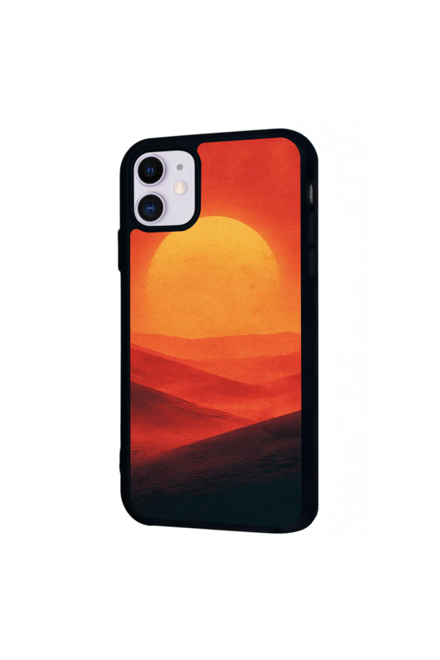 iPhone 11 Uyumlu Güneş Tasarımlı Glossy Premium Kılıf