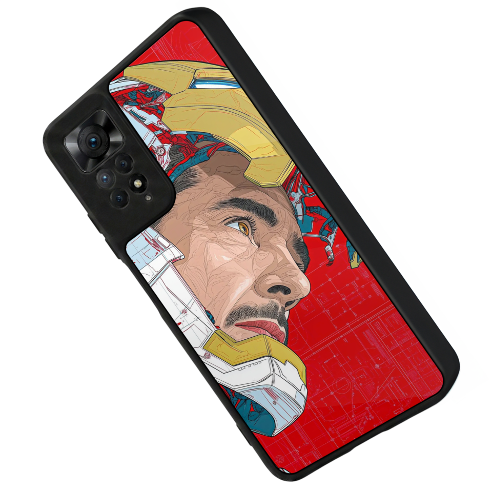 Xiaomi Redmi Note 11 Pro Uyumlu Iron Man ( Demir Adam ) Tasarımlı Glossy Premium Kılıf