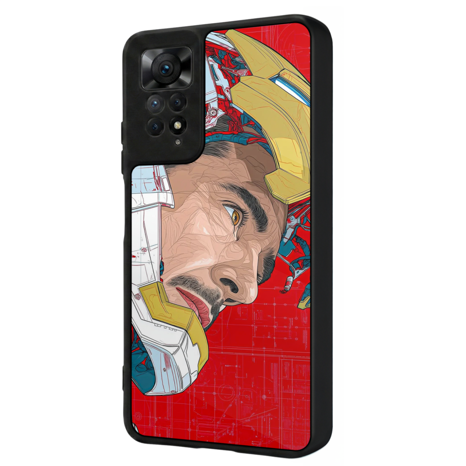 Xiaomi Redmi Note 11 Pro Uyumlu Iron Man ( Demir Adam ) Tasarımlı Glossy Premium Kılıf