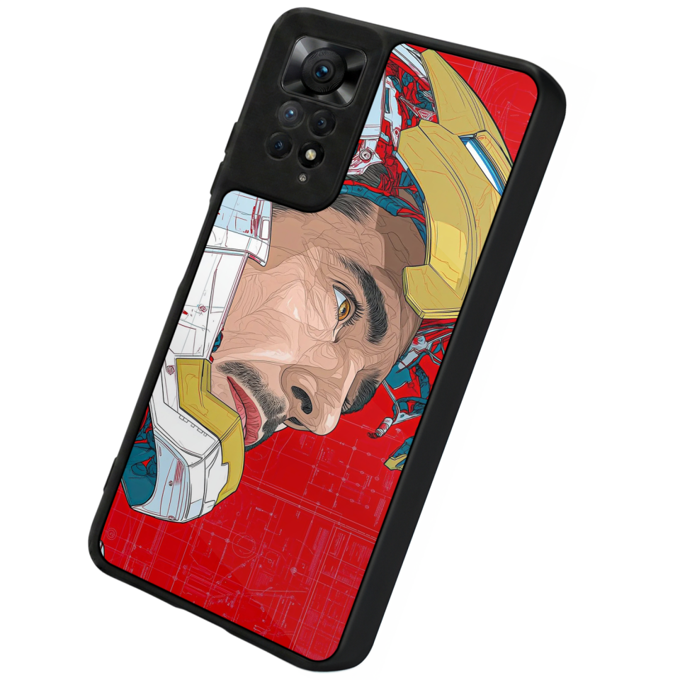 Xiaomi Redmi Note 11 Pro Uyumlu Iron Man ( Demir Adam ) Tasarımlı Glossy Premium Kılıf