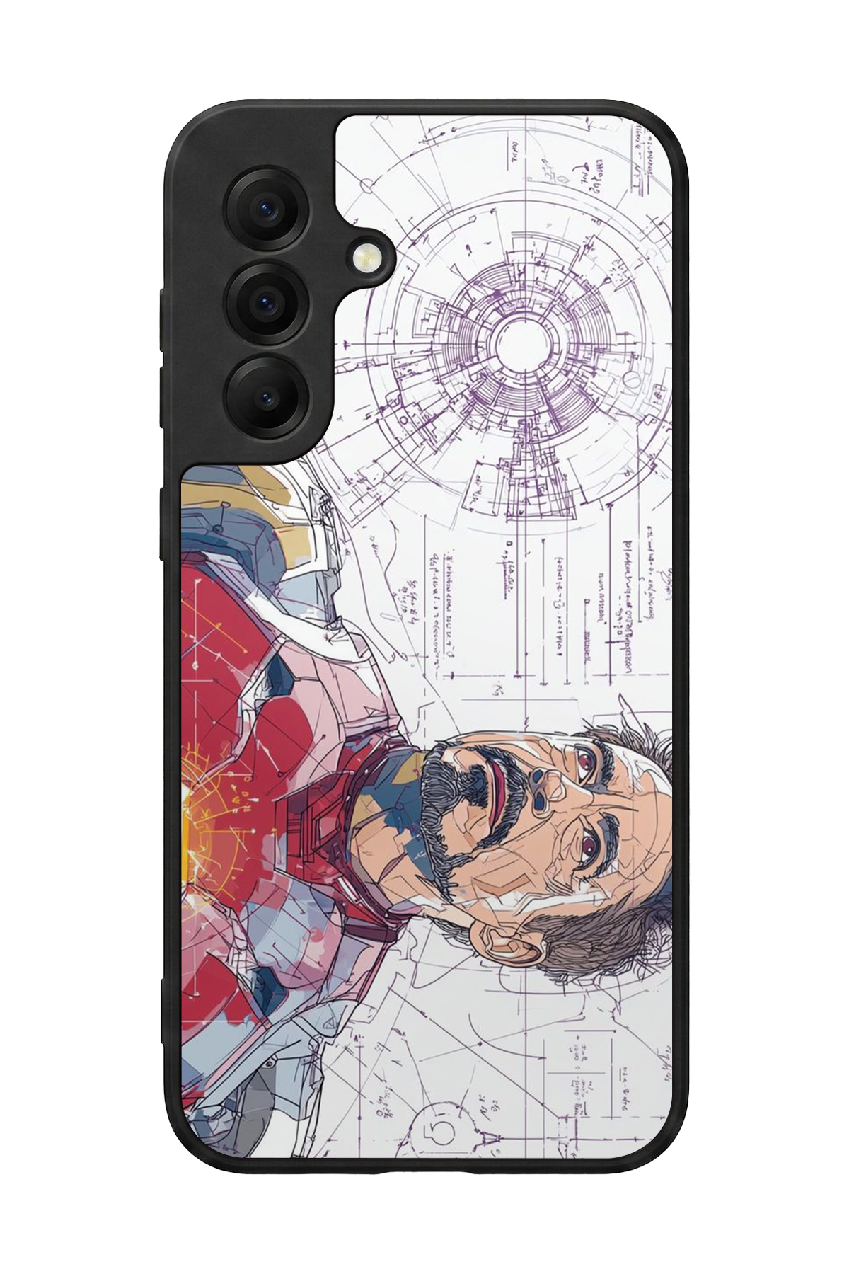Samsung Galaxy A17 Uyumlu Iron Man ( Demir Adam ) Tasarımlı Glossy Premium Kılıf