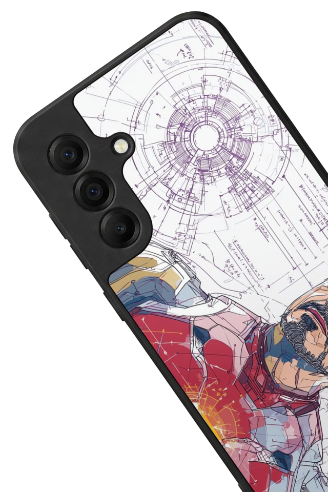 Samsung Galaxy A17 Uyumlu Iron Man ( Demir Adam ) Tasarımlı Glossy Premium Kılıf