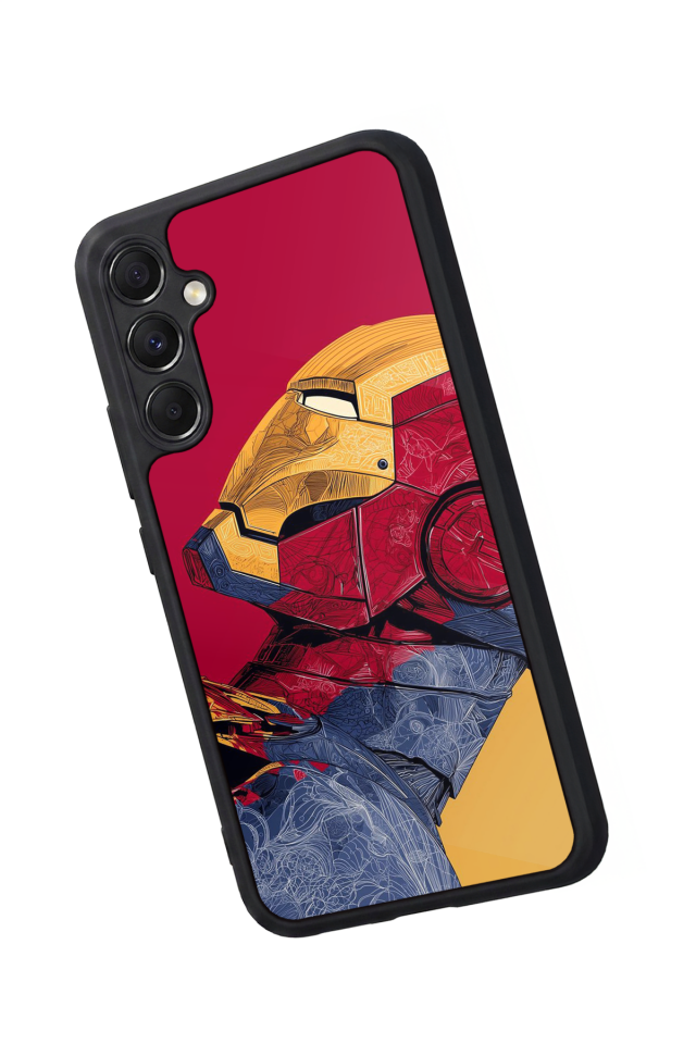Samsung Galaxy A34 Uyumlu  Iron Man ( Demir Adam ) Tasarımlı Glossy Premium Kılıf