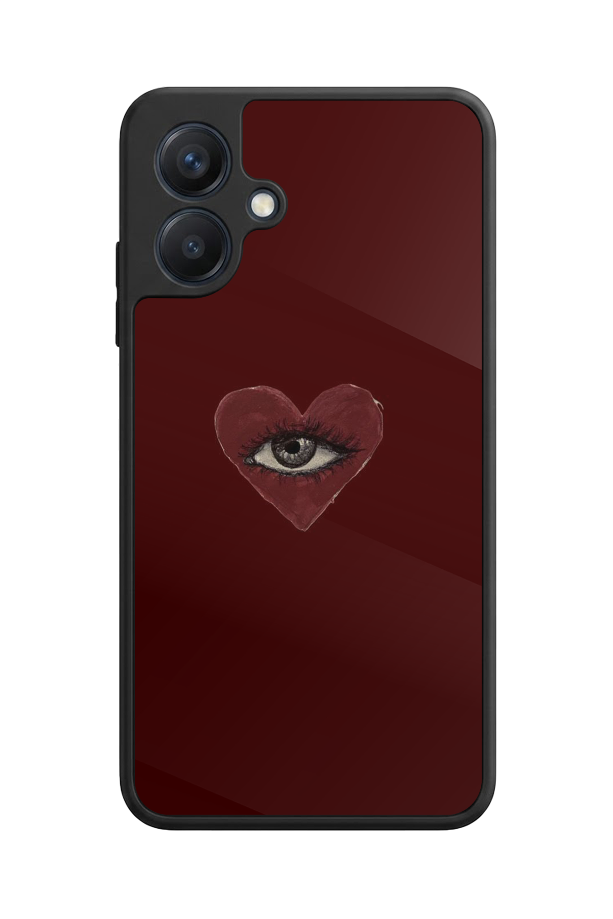 Samsung Galaxy A07 Uyumlu Kalp Love Tasarımlı Glossy Premium Kılıf