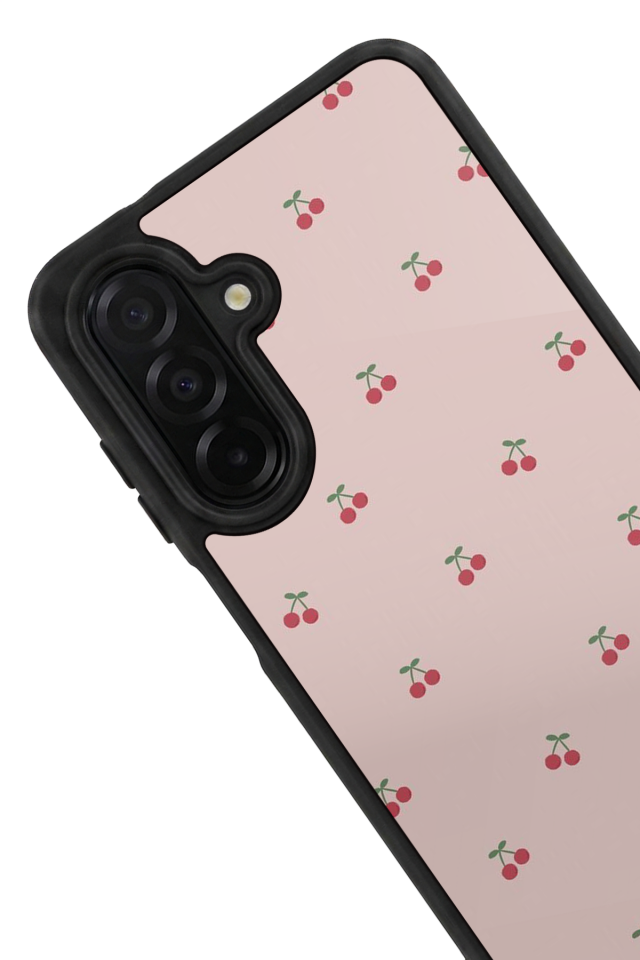 Samsung Galaxy A36 Uyumlu Kiraz Tasarımlı Glossy Premium Kılıf
