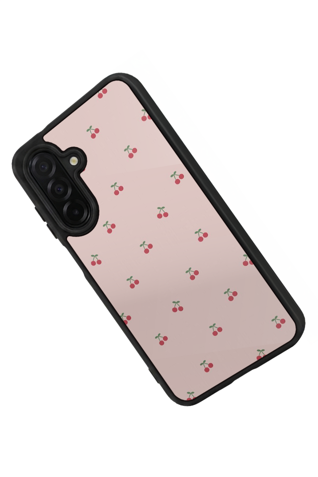 Samsung Galaxy A36 Uyumlu Kiraz Tasarımlı Glossy Premium Kılıf