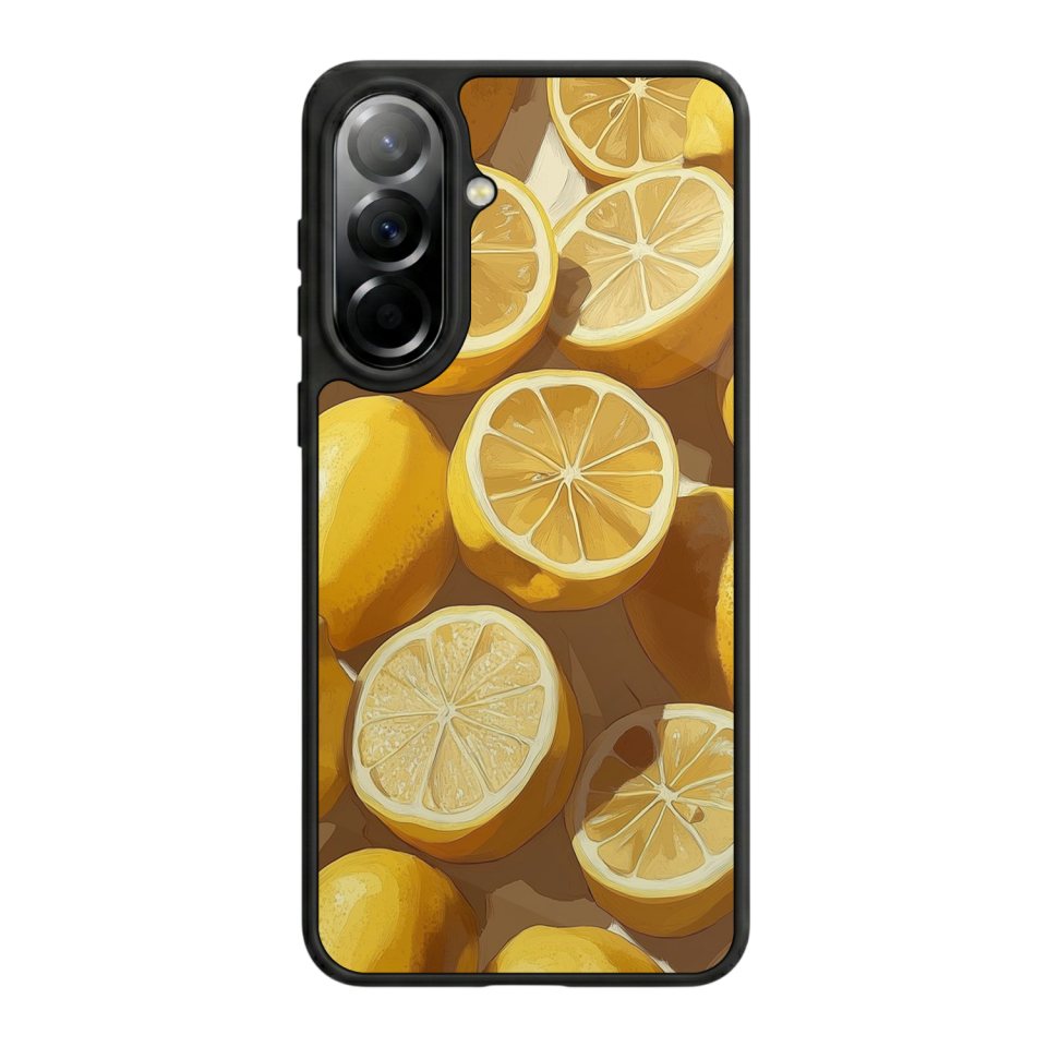 Samsung Galaxy A57 Uyumlu Limon Tasarımlı Glossy Premium Kılıf