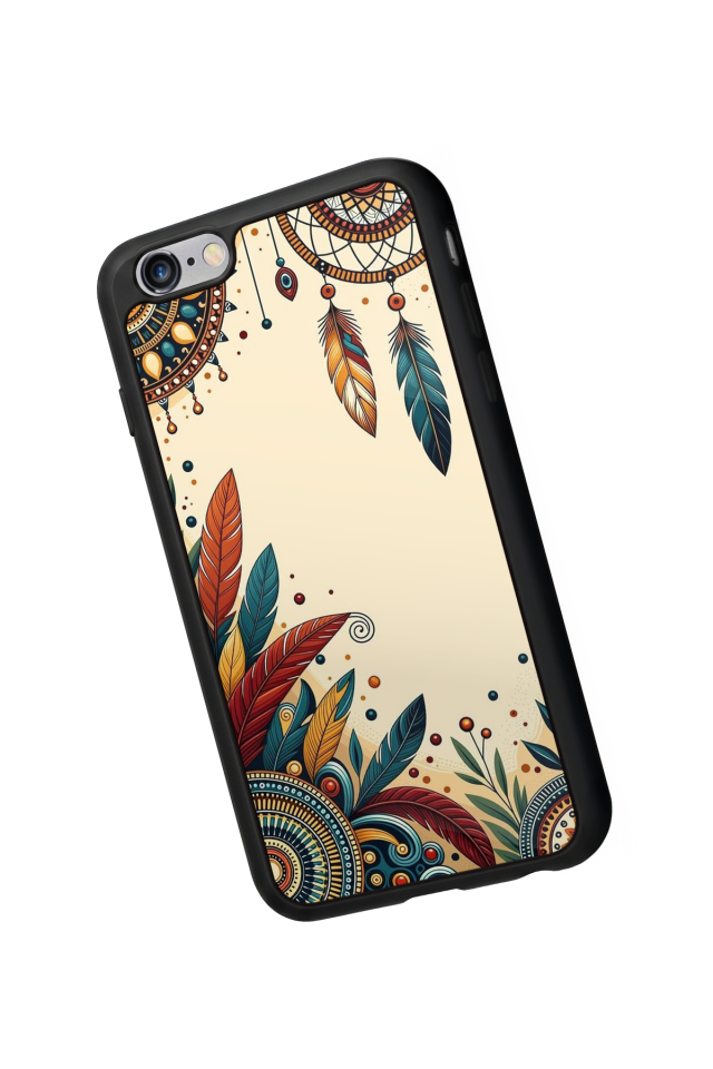 iPhone 6s Plus Uyumlu Mandala Tasarımlı Glossy Premium Kılıf