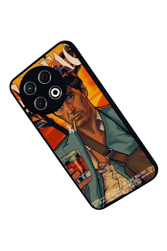 Tecno Spark 30 Pro Uyumlu Scarface Tasarımlı Glossy Premium Kılıf