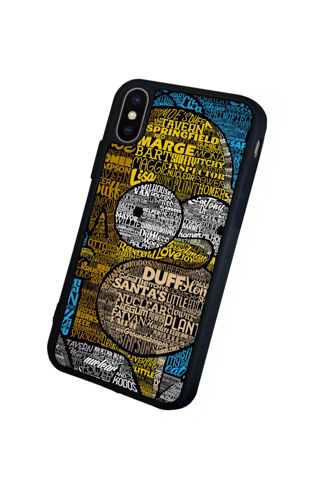 iPhone XS Max Uyumlu The Simpsons Tasarımlı Glossy Premium Kılıf