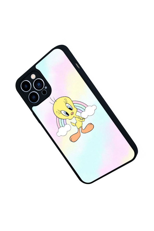 iPhone 13 Pro Max Uyumlu Tweety Tasarımlı Glossy Premium Kılıf