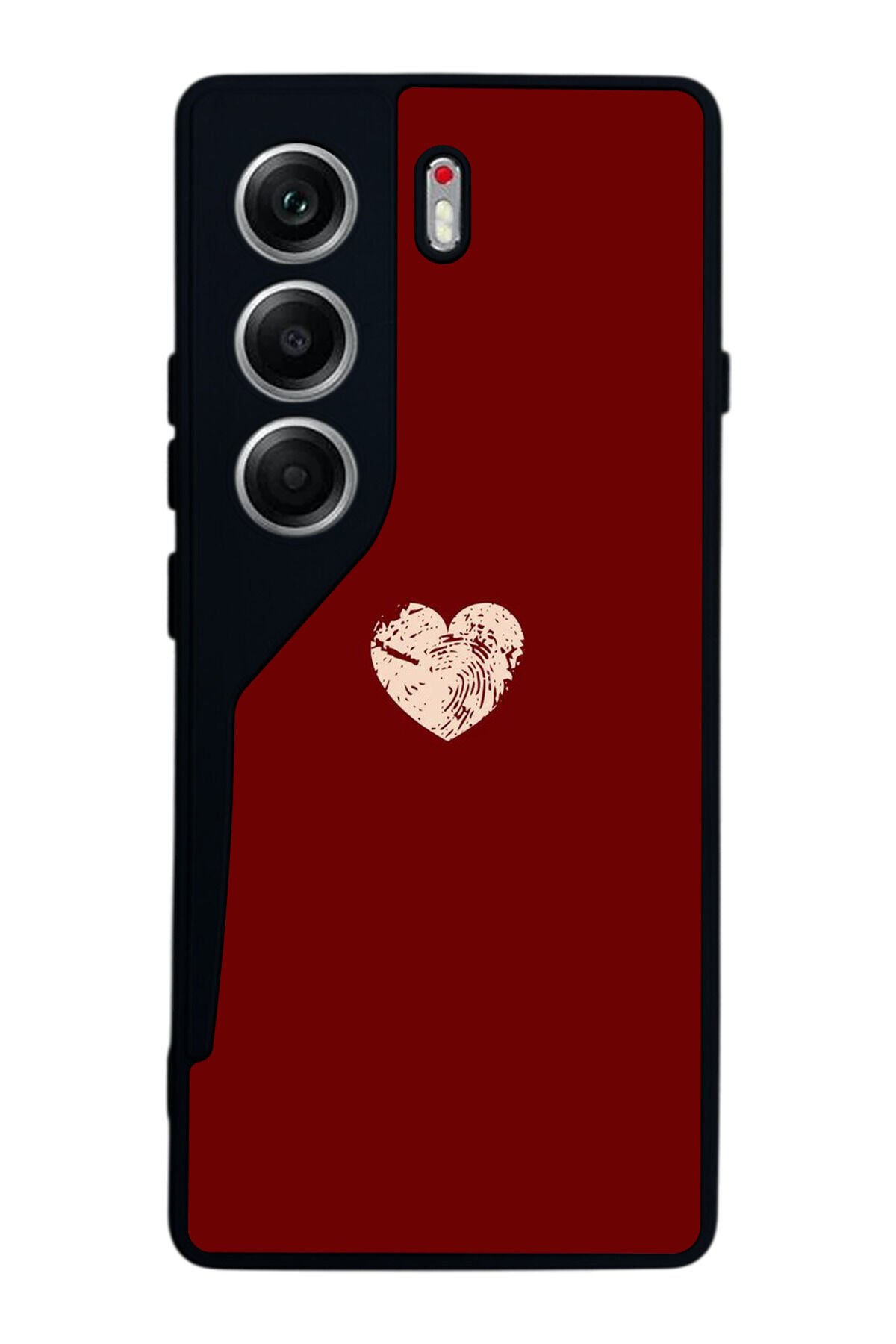 Tecno Camon 40 Uyumlu Kalp Love Tasarımlı Glossy Premium Kılıf