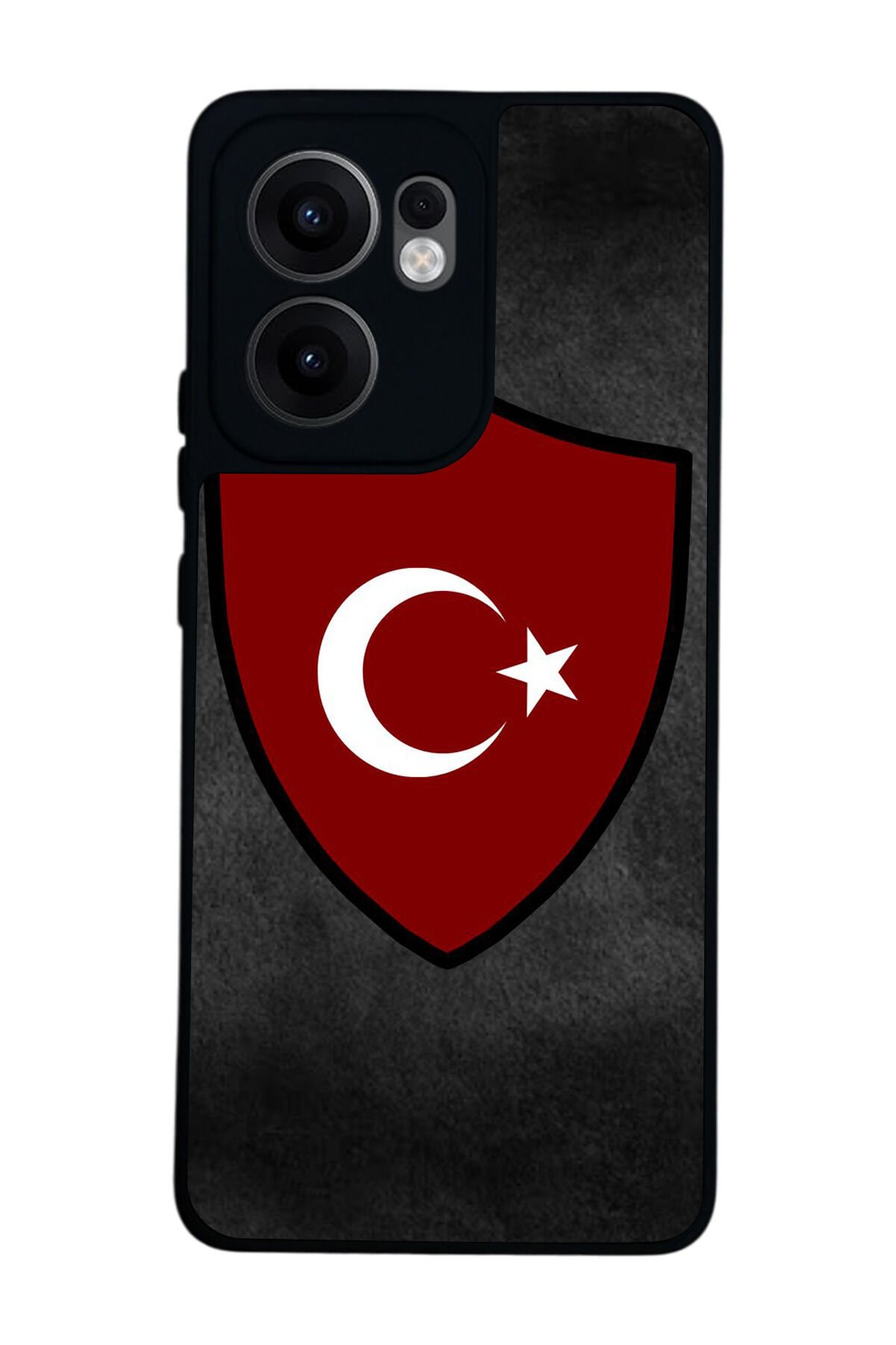 Oppo Reno 13F Uyumlu Türk Bayragi Tasarımlı Glossy Premium Kılıf