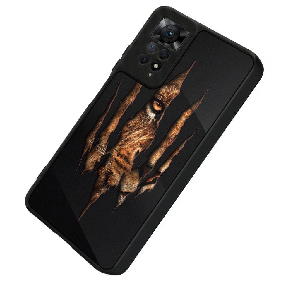 Xiaomi Redmi Note 12 Pro Uyumlu Aslan Tasarımlı Glossy Premium Kılıf