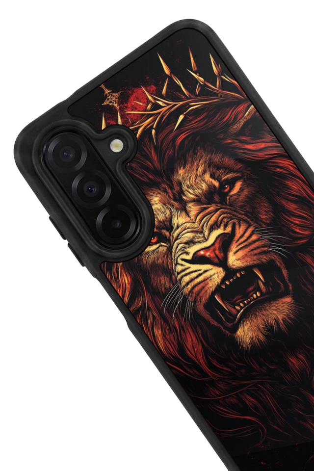 Samsung Galaxy A26 Uyumlu Aslan Tasarımlı Glossy Premium Kılıf