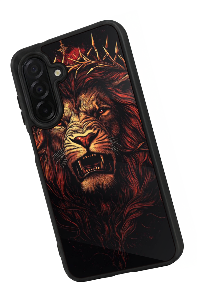 Samsung Galaxy A26 Uyumlu Aslan Tasarımlı Glossy Premium Kılıf