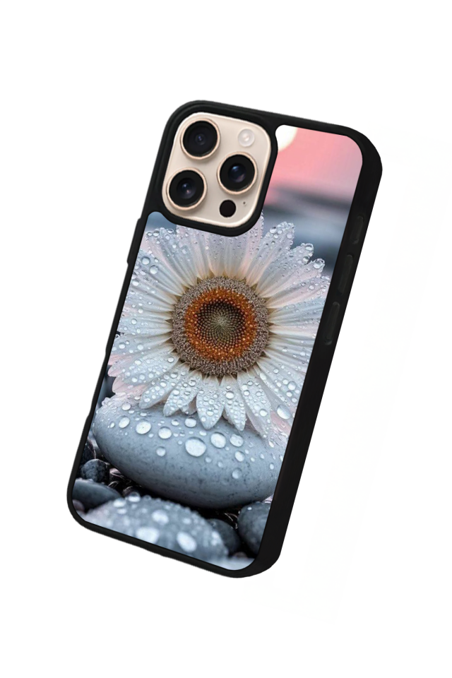 iPhone 15 Pro Max Uyumlu Cicek Tasarımlı Glossy Premium Kılıf