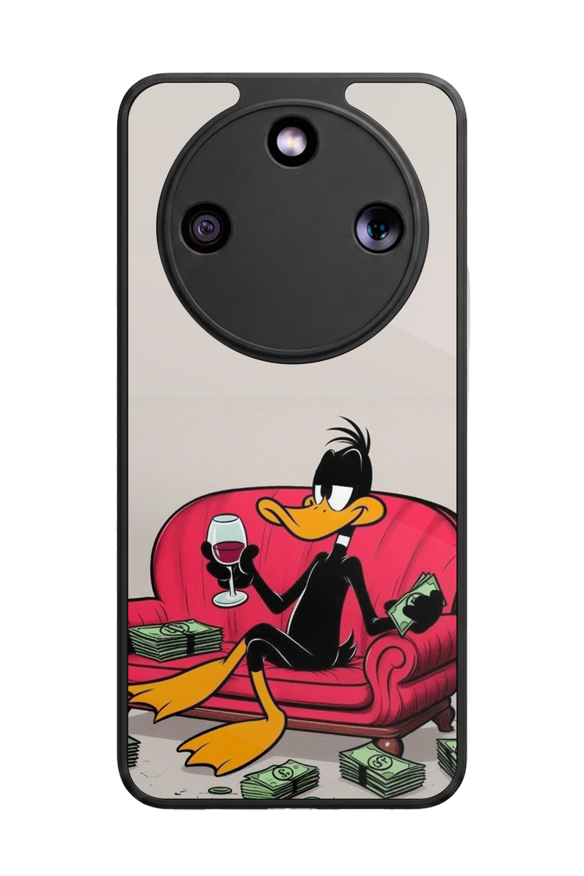 Honor Magic 8 Lite Uyumlu Daffy duck Tasarımlı Glossy Premium Kılıf