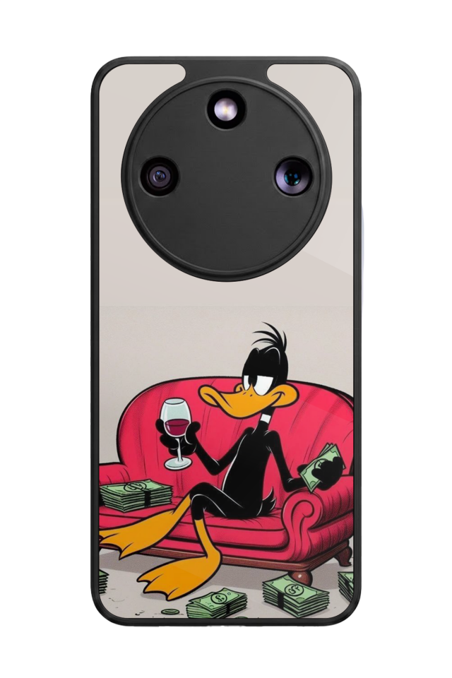 Honor Magic 8 Lite Uyumlu Daffy duck Tasarımlı Glossy Premium Kılıf