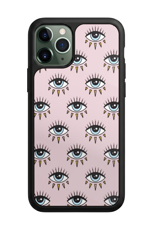 iPhone 11 Pro Max Uyumlu Göz Tasarımlı Glossy Premium Kılıf