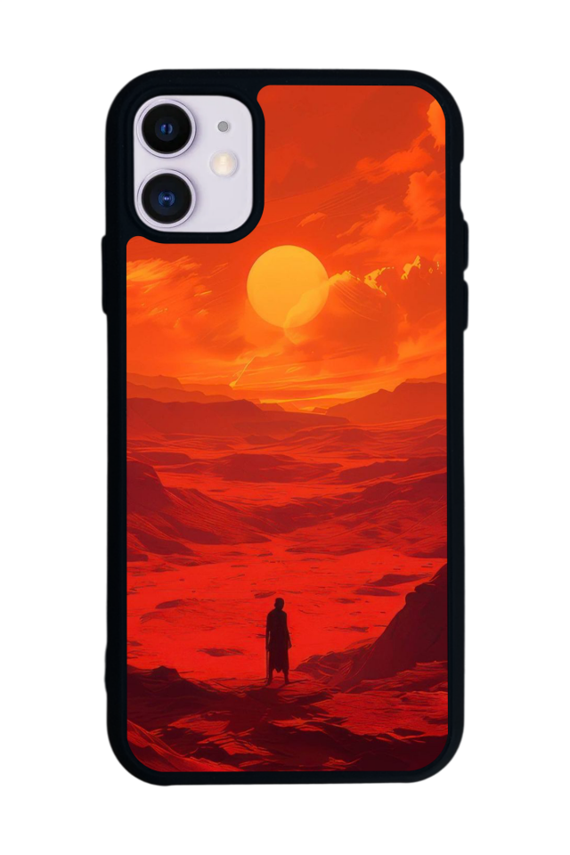 iPhone 11 Uyumlu Güneş Tasarımlı Glossy Premium Kılıf