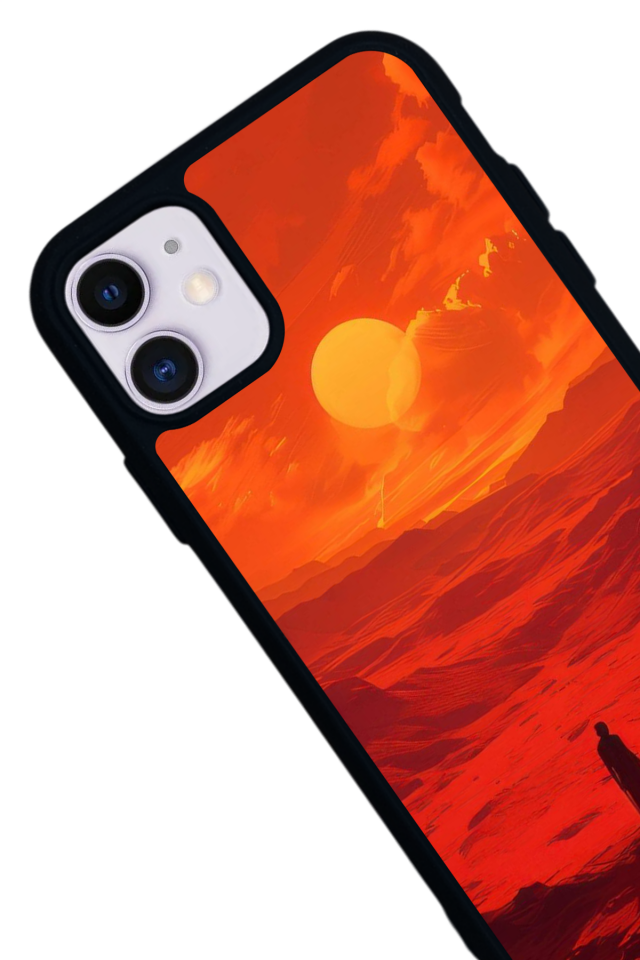 iPhone 11 Uyumlu Güneş Tasarımlı Glossy Premium Kılıf