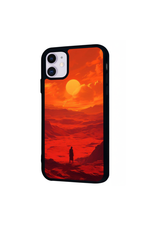 iPhone 11 Uyumlu Güneş Tasarımlı Glossy Premium Kılıf