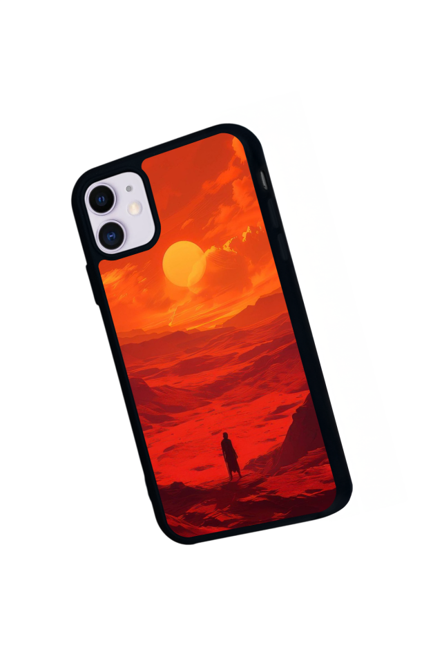 iPhone 11 Uyumlu Güneş Tasarımlı Glossy Premium Kılıf