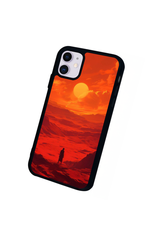 iPhone 11 Uyumlu Güneş Tasarımlı Glossy Premium Kılıf