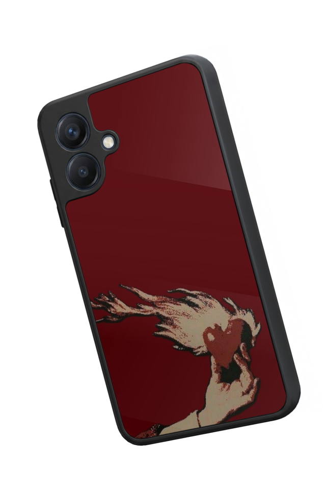 Samsung Galaxy A07 Uyumlu Kalp Love Tasarımlı Glossy Premium Kılıf