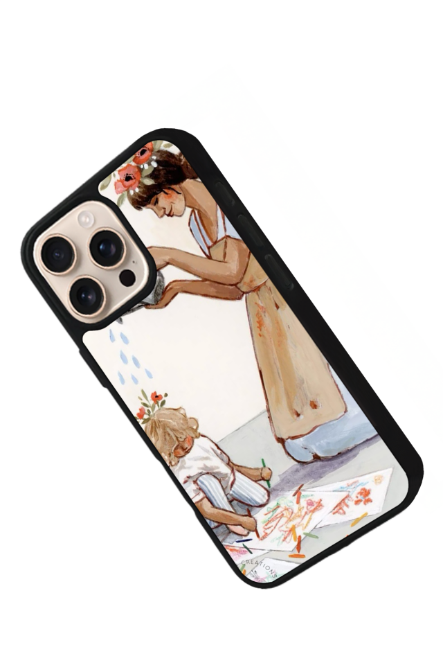 iPhone 16 Pro Max Uyumlu Kalp Love Tasarımlı Glossy Premium Kılıf