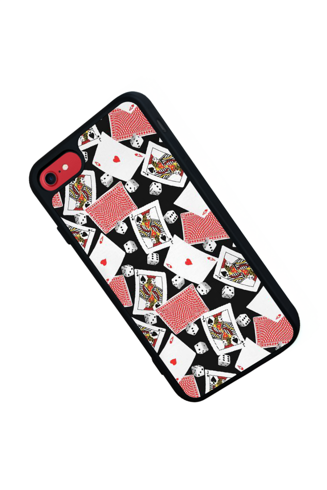 iPhone SE Uyumlu Kart Tasarımlı Glossy Premium Kılıf