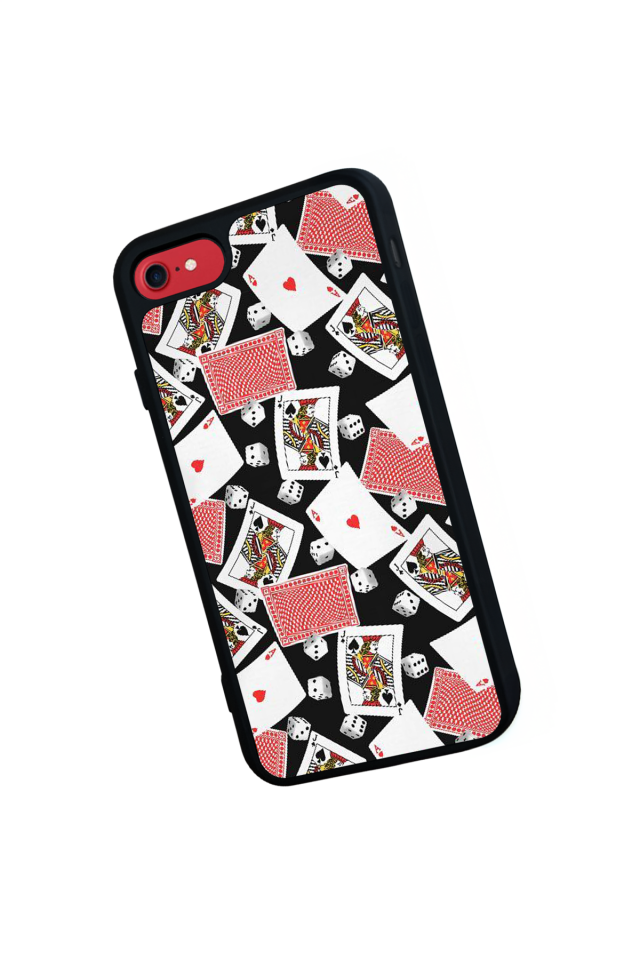 iPhone SE Uyumlu Kart Tasarımlı Glossy Premium Kılıf