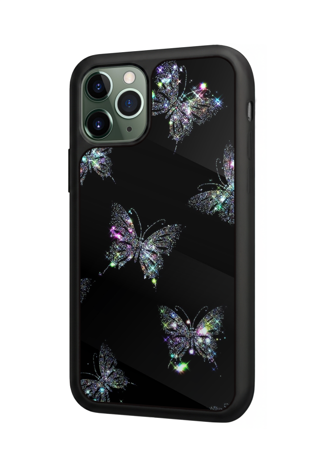 iPhone 11 Pro Uyumlu Kelebek Tasarımlı Glossy Premium Kılıf