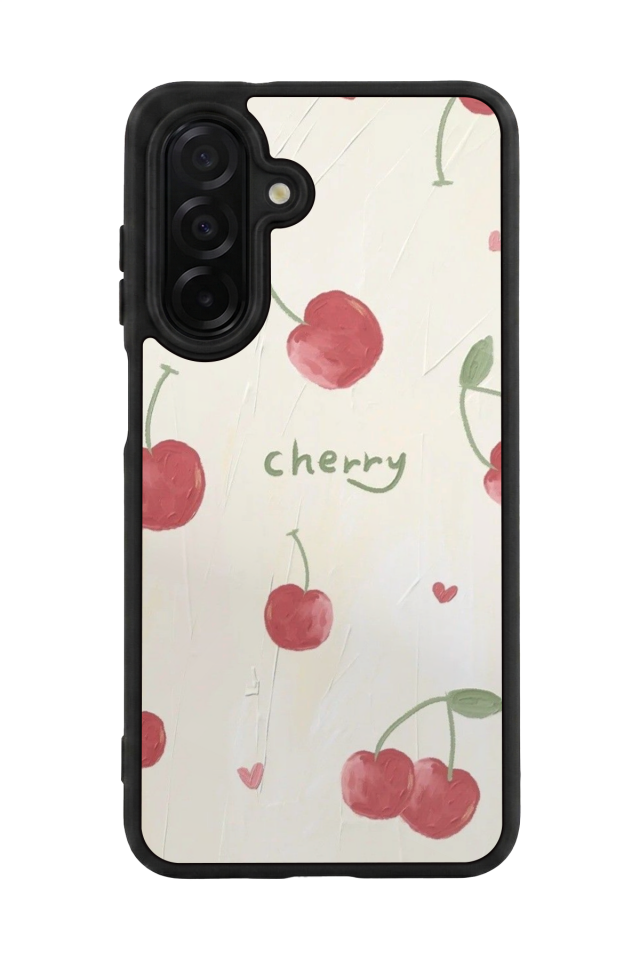 Samsung Galaxy A36 Uyumlu Kiraz Tasarımlı Glossy Premium Kılıf